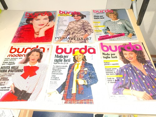 Lotto burda moden anni 80 - 25,