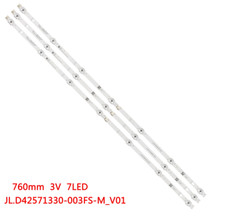 KIT 3 BARRE STRIP 7 LED TV HISENSE JL.D42571330-003FS-M-V01 HD425V1U51 H43BE7000