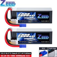 2x Zeeee 22,2V 6S Lipo