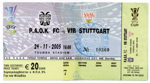 Biglietto paok salonicco - biglietto,