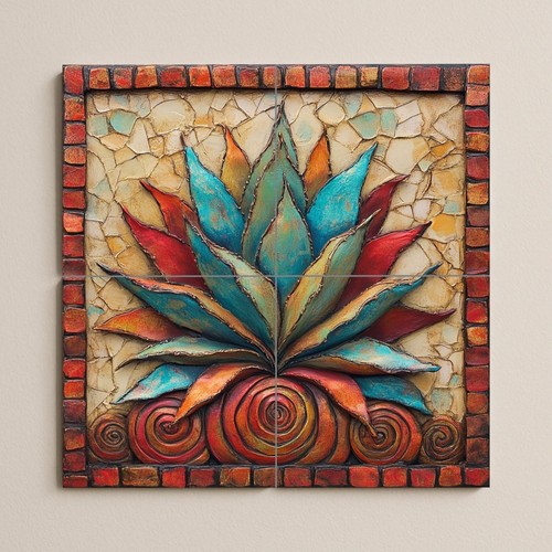 Piastrelle ceramica agave