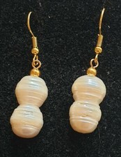 Orecchini Con Perle Scaramazze, Gancio Monachella in Metallo Anallergico Dorato