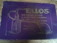 Vecchio Flacone IN VETRO Nebulizzatore Elios Firenze