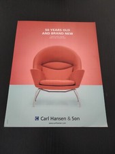 CARL HANSEN & SON SEDIA CH468 1960 CHAIR SCANDINAVIAN ARTE DESIGN VINTAGE AD PUB