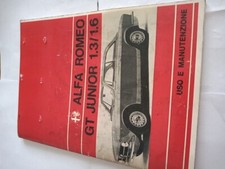 Libretto Uso E Manutenzione Alfa Romeo GT Junior