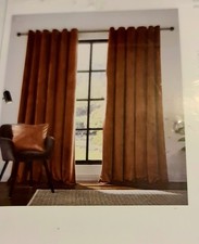 Tende Dunelm Velour arancione