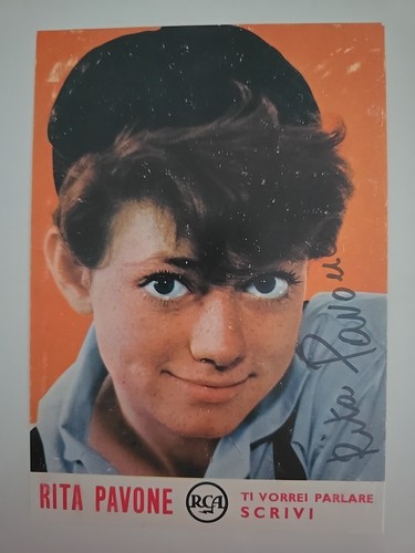 Rita pavone autografo - pavone,