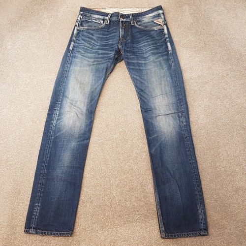 Jeans uomo replay 30x32 blu - jeans,