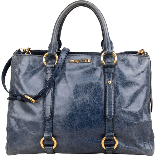 Borsa mano miu blue - borsa,