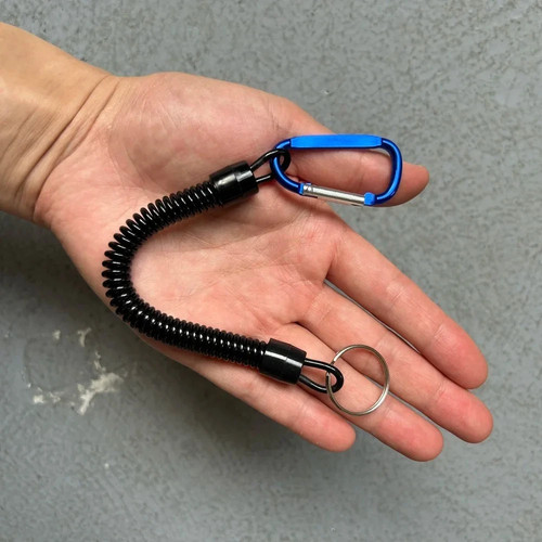 Elastic lanyard spiral spring - lanyard,