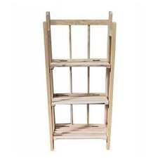 MOBILE SCAFFALE IN LEGNO 3 RIPIANI PORTA PIANTE OGGETTI MENSOLE ARREDAMENTO