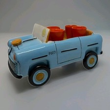 Auto PUCCI 1950-1952, servizio da liquore in ceramica smaltata.