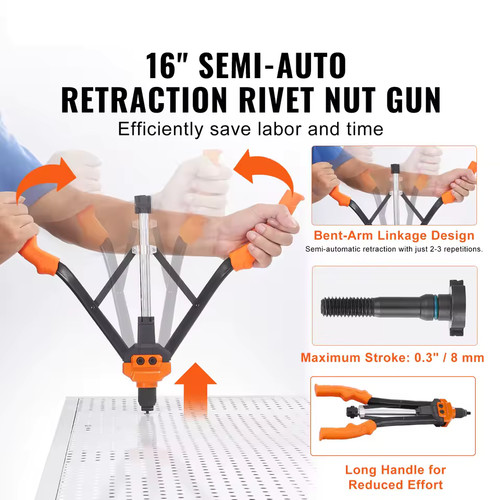 Kit pinza rivettatrice dadi - pinza,