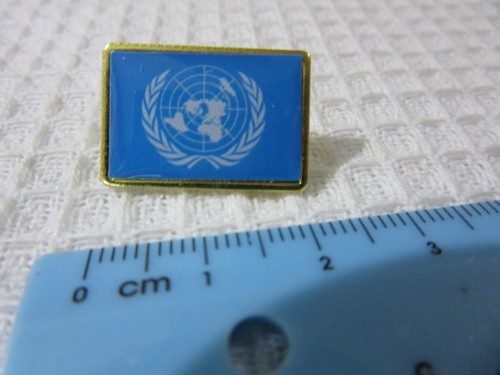 United nations vintage pin - united,
