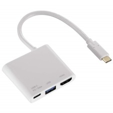 Hama Usb-C 3.1 Usb-Hub HDMI Adattatore USB 4K Schermo TV PC Anche per