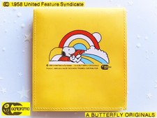 ? SNOOPY VINTAGE 1980 Portafogli Portamonete Vinile Gomma gommato Wallet Purse