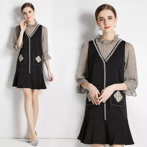 Vestito abito donna - vestito, nero