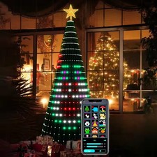 ALBERO DI NATALE 400 LED 2,1m + APP E TELECOMANDO LUCI NATALIZIE SMART CON TIMER