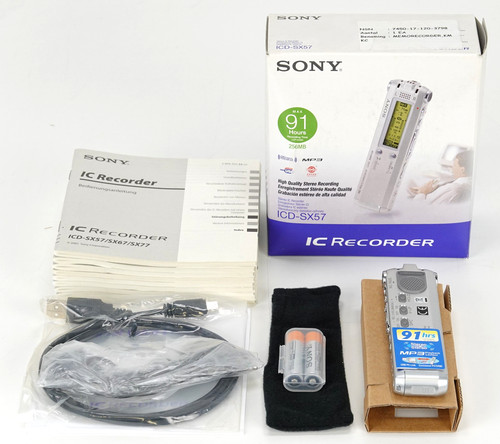 Sony recorder icd sx57 - recorder, icd-sx57