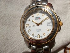 ♦️ Sector - No Limits ♦️ Orologio Uomo, ADV 5500, Data, Vetro Zaffiro, Ø 38mm, Ronda