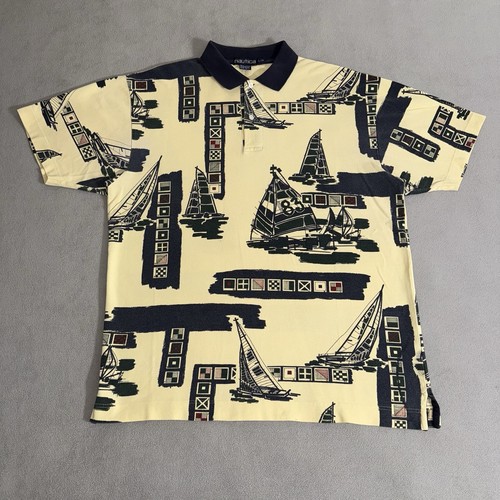 Polo vintage nautica barca - polo,