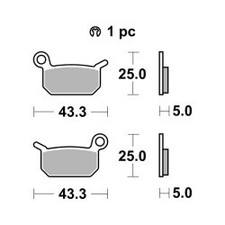 Pastiglie Brembo SD07GR70SD