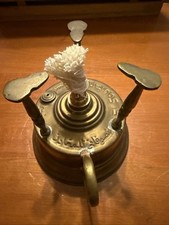 Caffettiera turca in ottone egiziano (bruciatore alcool) filamento di cotone fatta a mano