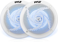 Altoparlanti Marini, Casse Audio 16,5 Centimetri 2 Vie Impermeabili Con Luci LED