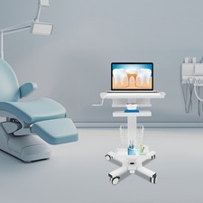 Carrello per postazione di lavoro portatile, carrello medico con ruote, carrello con supporto scanner
