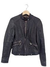 CARS JEANS Giacca in ecopelle Donna Giacca Taglia IT 40 grigio chiaro