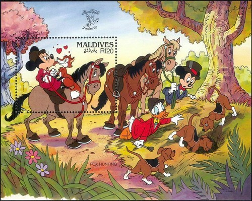 Maldive 1990 disney volpe - maldive,