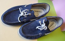 TRIBORD bleu tg. 41 Water Resistant Leather, SCARPE basse ANTISCIVOLO DA BARCA