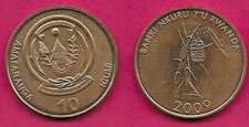 Rwanda amafaranga 2009 unc - rwanda, 10