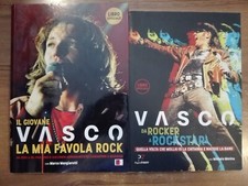 Lotto 2 libri IL GIOVANE VASCO ROSSI la mia favola rock + DA ROCKER A ROCKSTAR