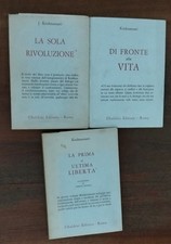 Lotto libri krishnamurti - krishnamurti,
