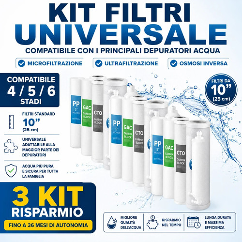 Kit filtri universale
