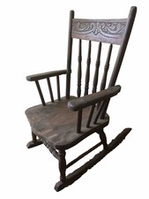 Sedia a dondolo vintage