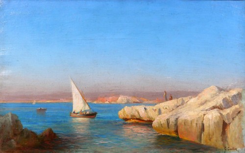 Quadro antico marina - quadro,