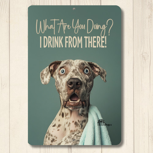 Insegna bagno cane - , leopardo