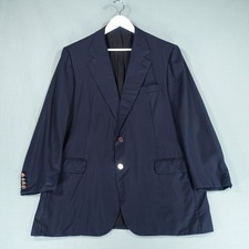Brioni Blazer Uomo 54 Blu Navy