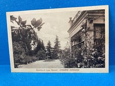CARTOLINA CASSANO MAGNAGO GIARDINO DI CASA MOZZATI  VIAGGIATA 1933.