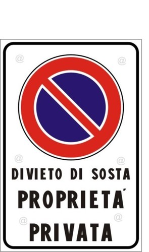 Cartello divieto sosta - cartello, di