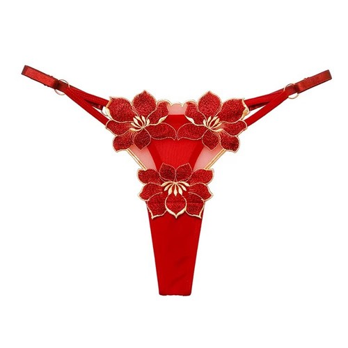 Sexy lingerie flower thong - lingerie,
