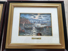 3 Quadri Mario Galanti, dipinto ad olio su tavoletta.