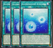 Set 3 Carte : ILLUMINAZIONE ACQUARIO in Italiano DLCS-IT095 Comune YUGIOH