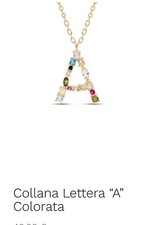 collana con la tua lettera