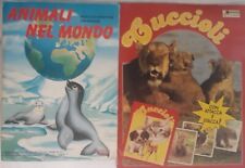 Lotto Album Animali nel mondo Fol Bo Cuccioli Euroflash Completi Rari no Panini