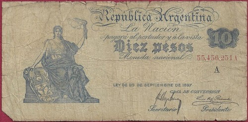 Argentina pesos - argentina/argentina, 10