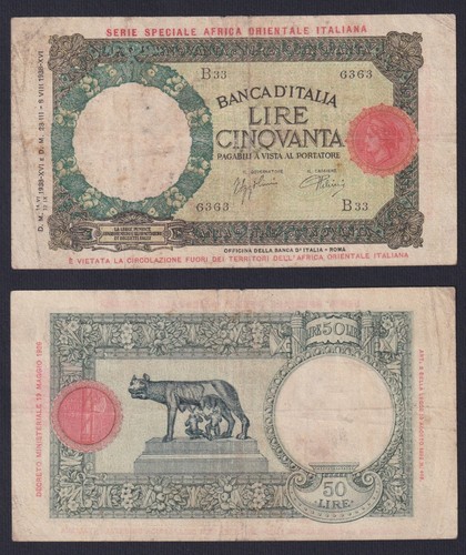 Italia africa orientale - africa, 50