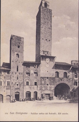 Gimignano palazzo - s.,